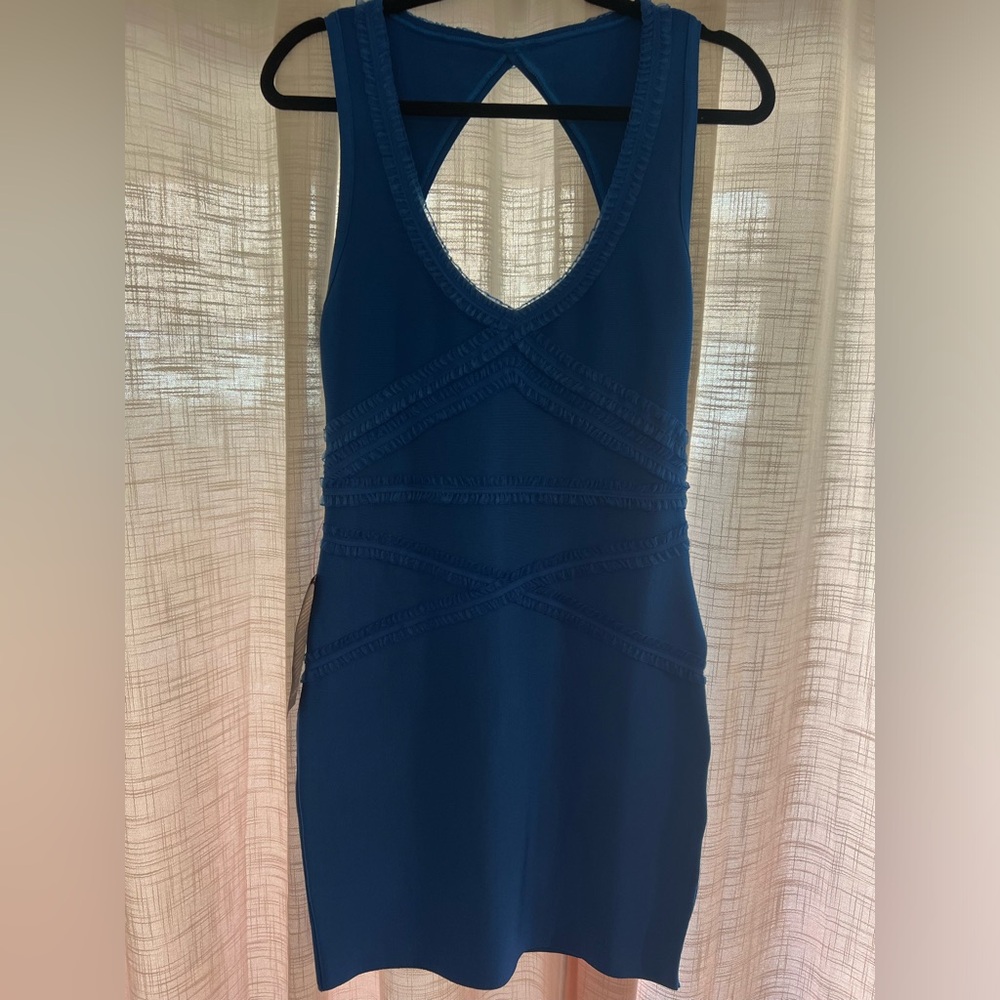 Bebe blue bandage dress